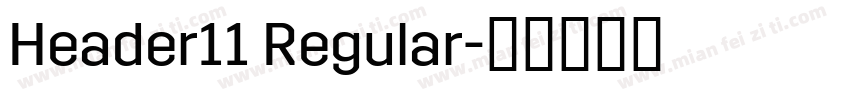 Header11 Regular字体转换